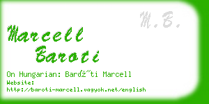 marcell baroti business card